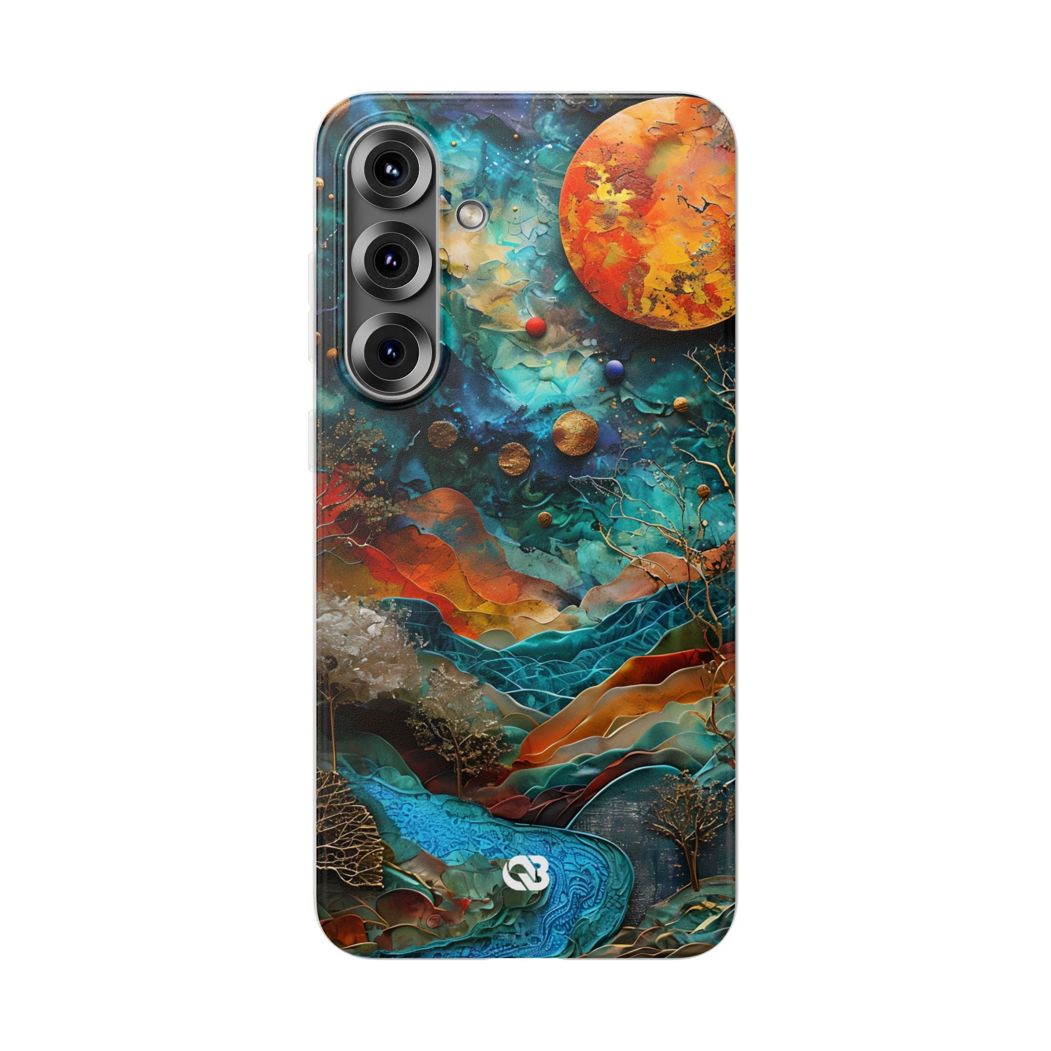 Copper Horizon Drift · Soft Phone Case for Samsung