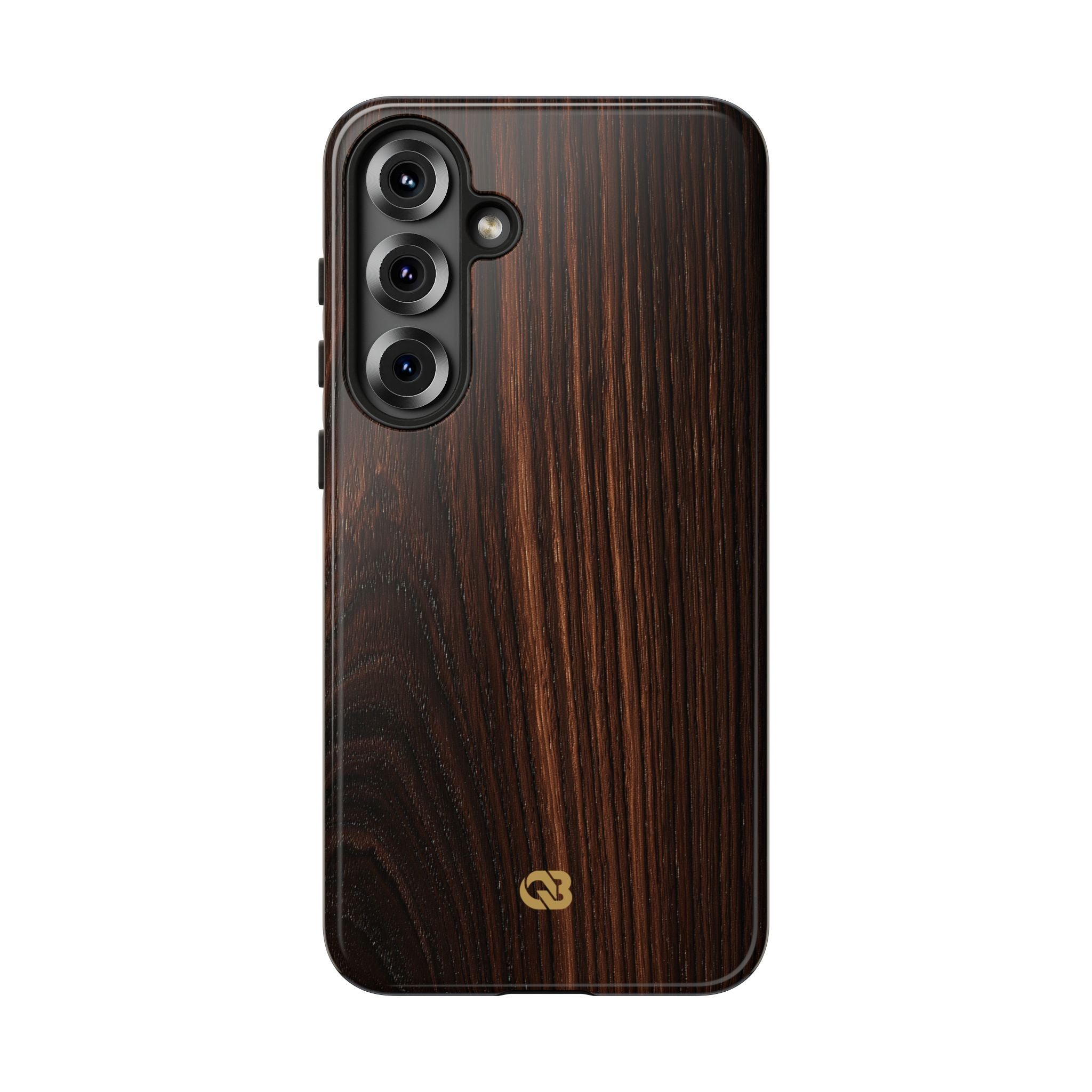Brown Tough Phone Case for Samsung - Burnished Mahogany Grain