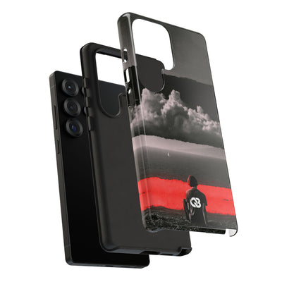 Crimson Horizon · Tough Phone Case for Samsung · Black