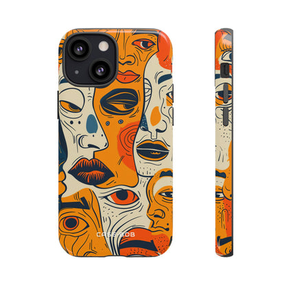 Tangled Faces Sunset iPhone 13 Mini Case - Tough