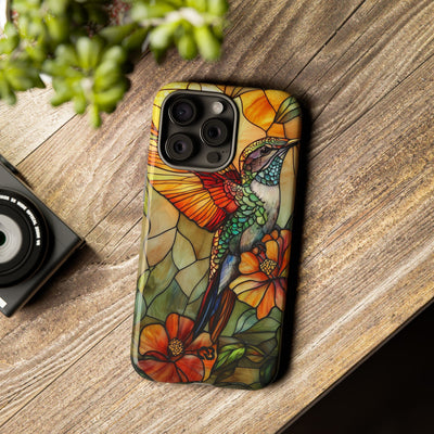 Amber Glass Hummingbird · Tough Phone Case for iPhone