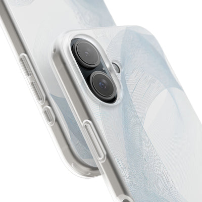 White Lite Phone Case for iPhone - Arctic Line Current