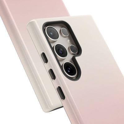 Pink Tough Phone Case for Samsung - Frosted Blush Horizon