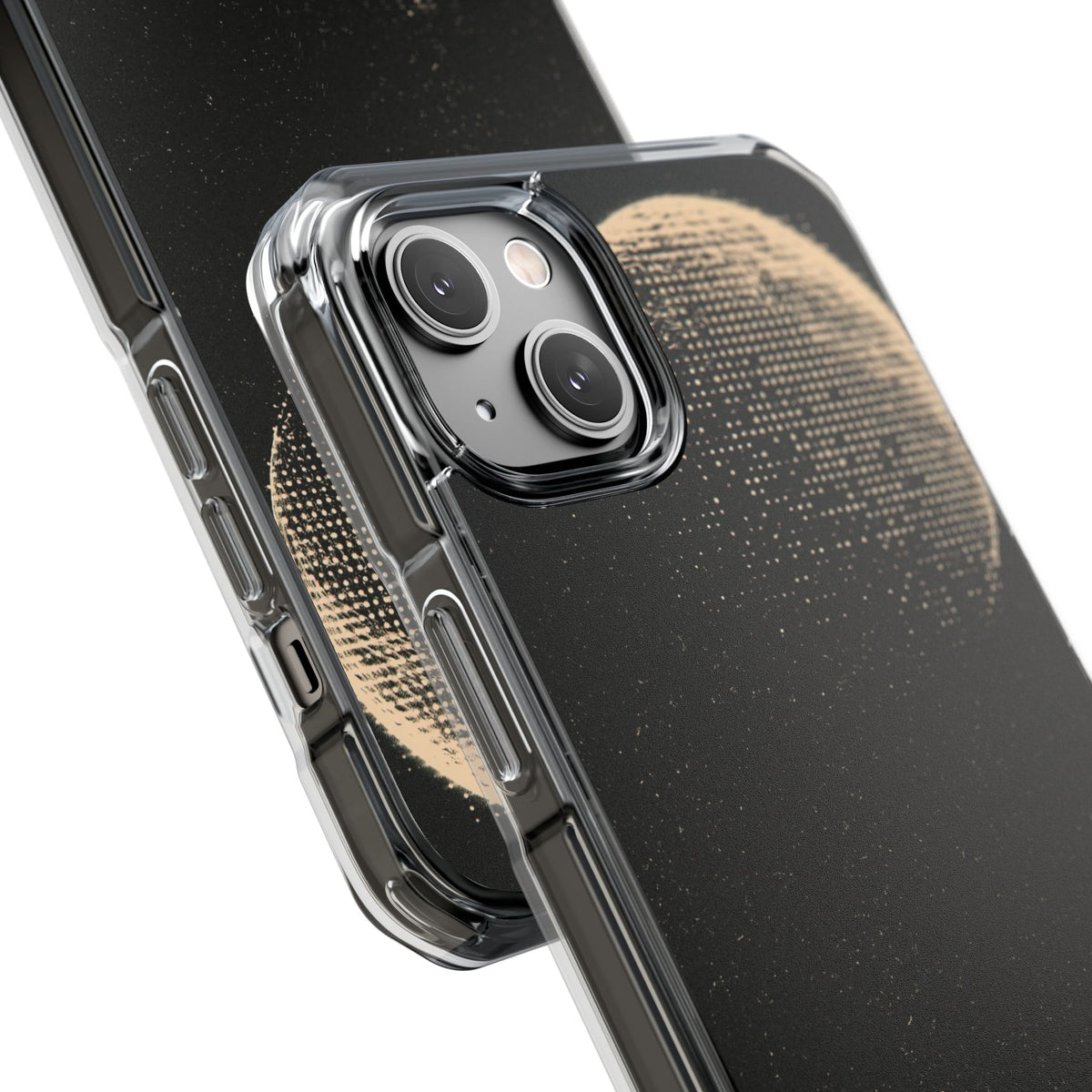Lunar Metropolis Nocturne · Clear Impact Magnetic Phone Case for iPhone ·  Black