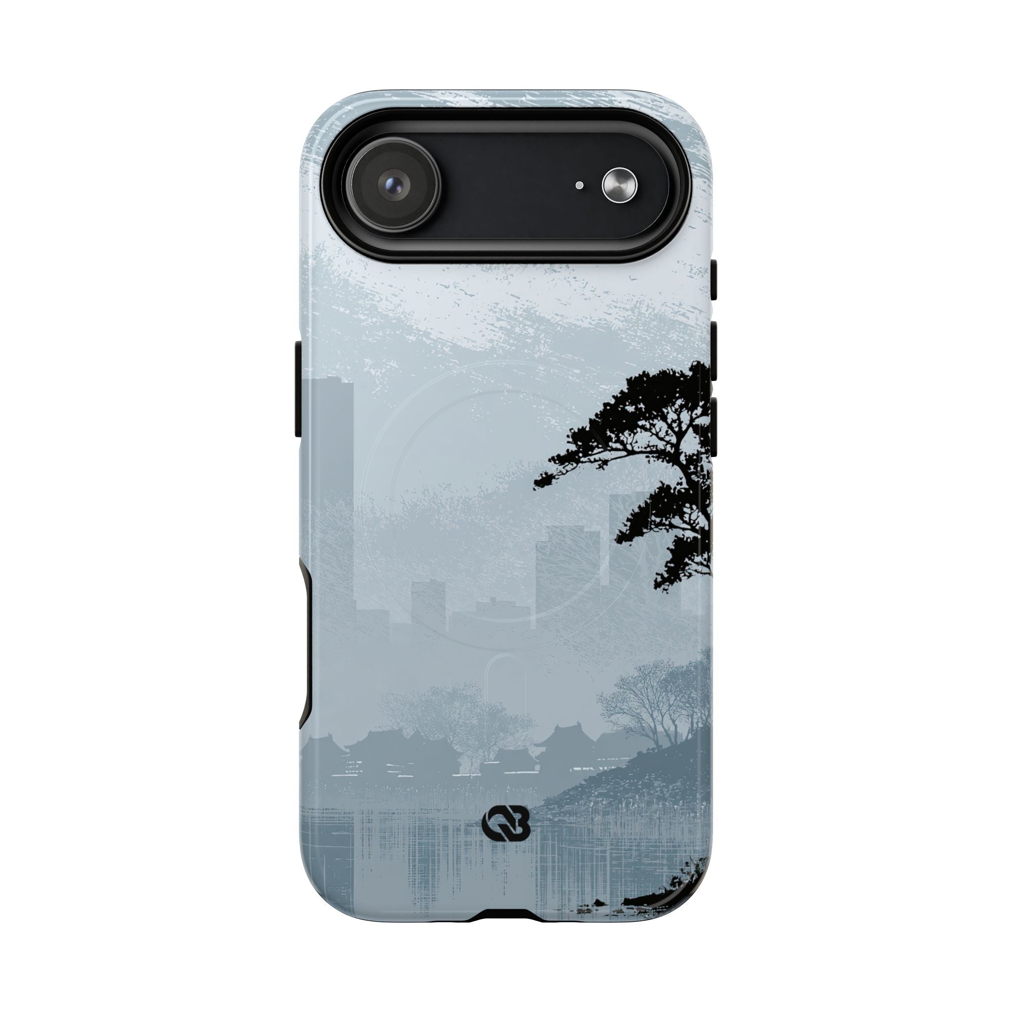 Grey Tough 2.0 Magsafe Phone Case for iPhone - Steel Slate Zen
