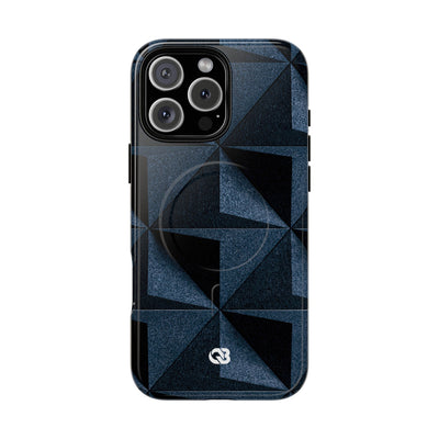 Faceted Slate · Tough 2.0 Magnetic Phone Case for iPhone · Blue