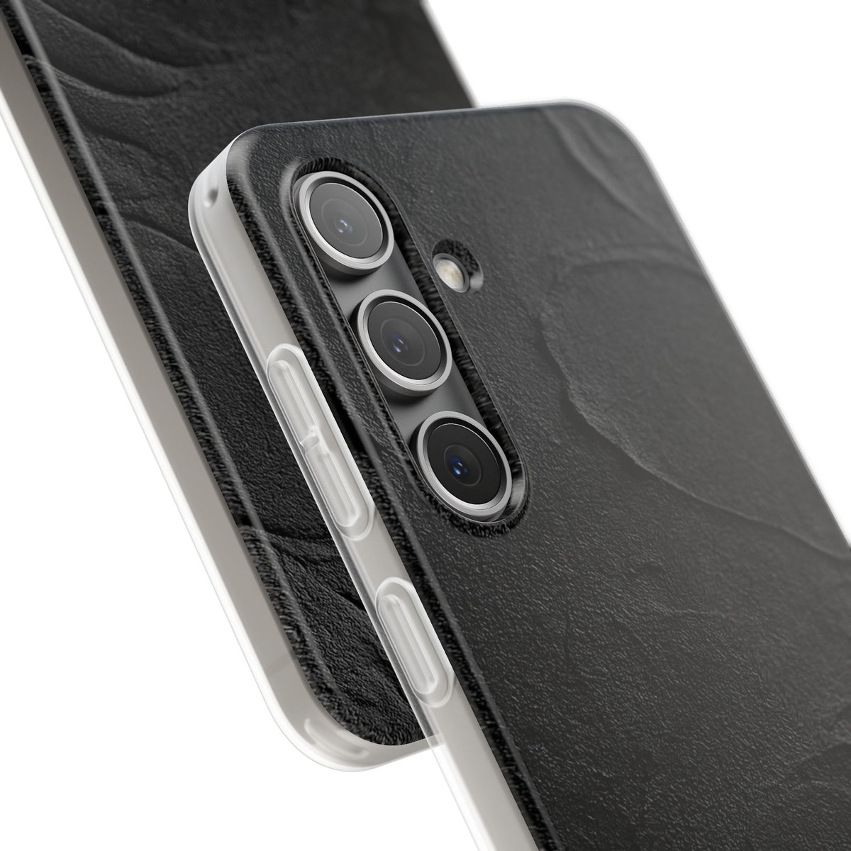 Obsidian Stucco Relief · Lite Phone Case for Samsung · Black