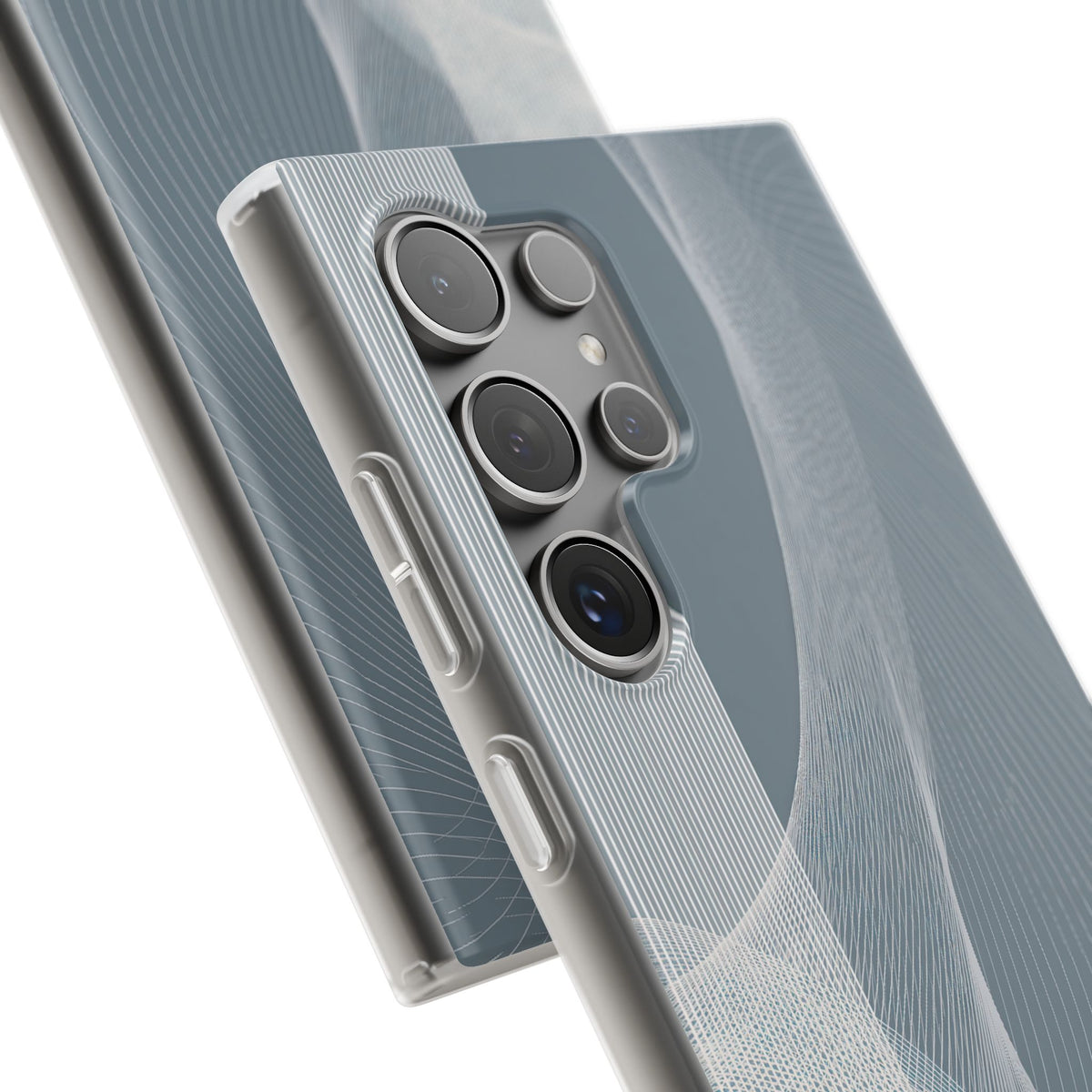Slate Contour Drift · Lite Phone Case for Samsung · Grey