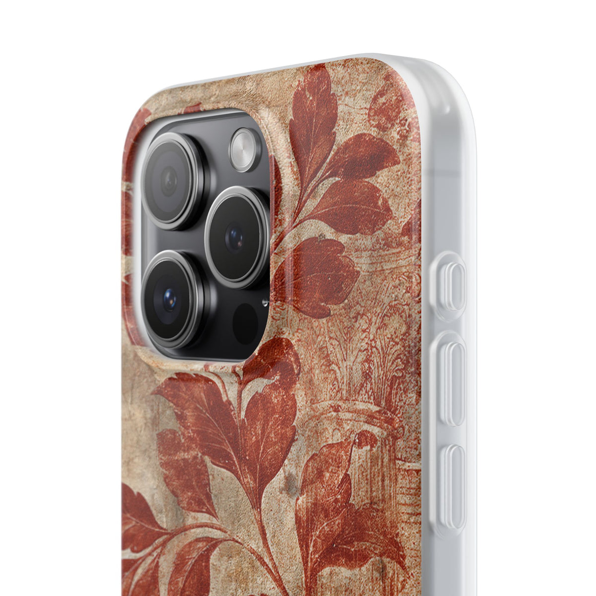 Terracotta Botanical Fresco · Lite Phone Case for iPhone ·  Red