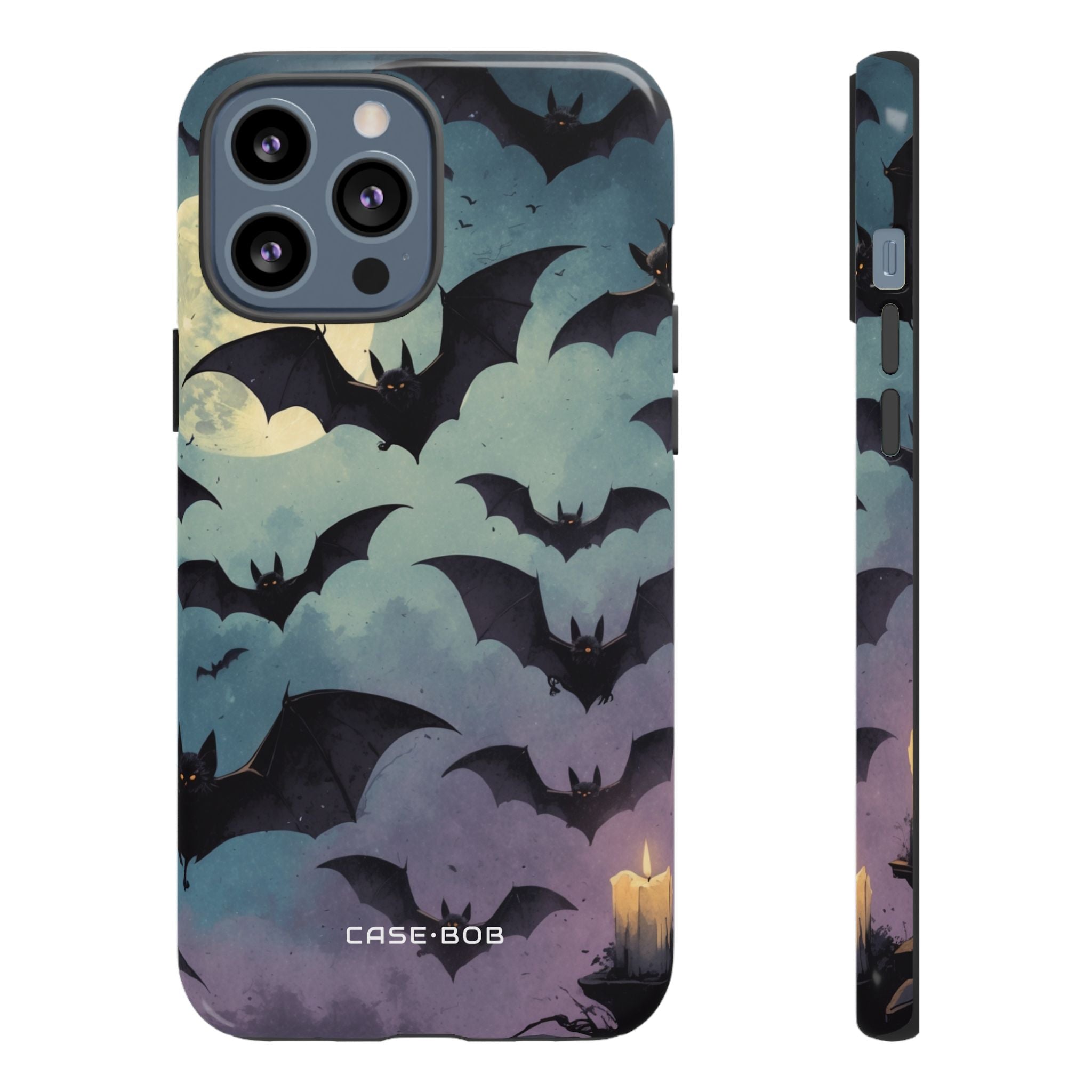Leuchtender Fledermaus-Schwarm iPhone 13 Pro Max Case - Tough