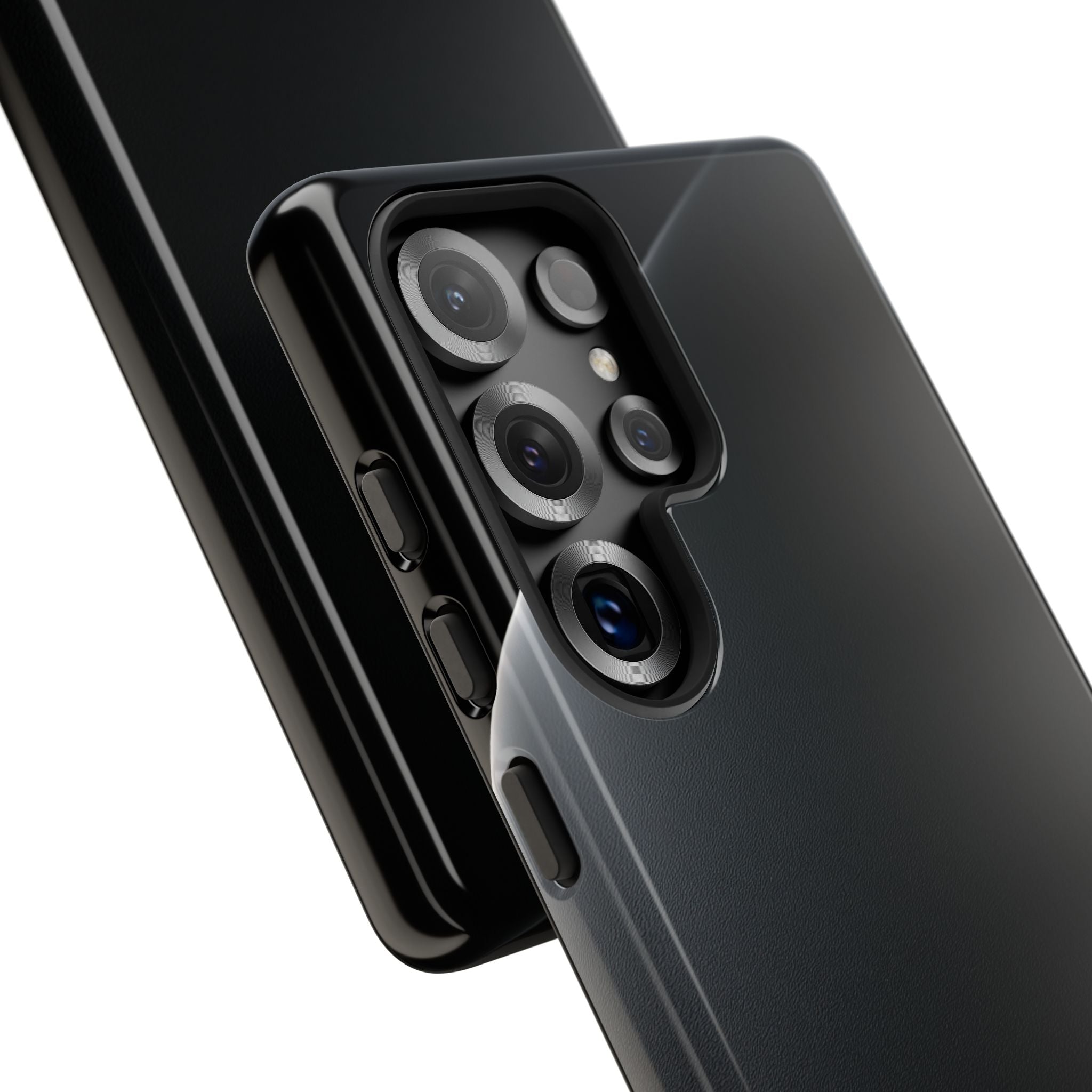 Black Tough Phone Case for Samsung - Obsidian Lunar Arch