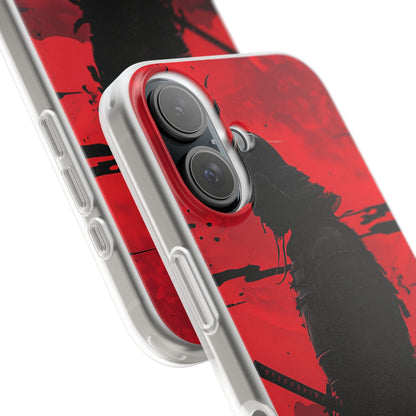 Crimson Samurai iPhone 16 Case - Soft