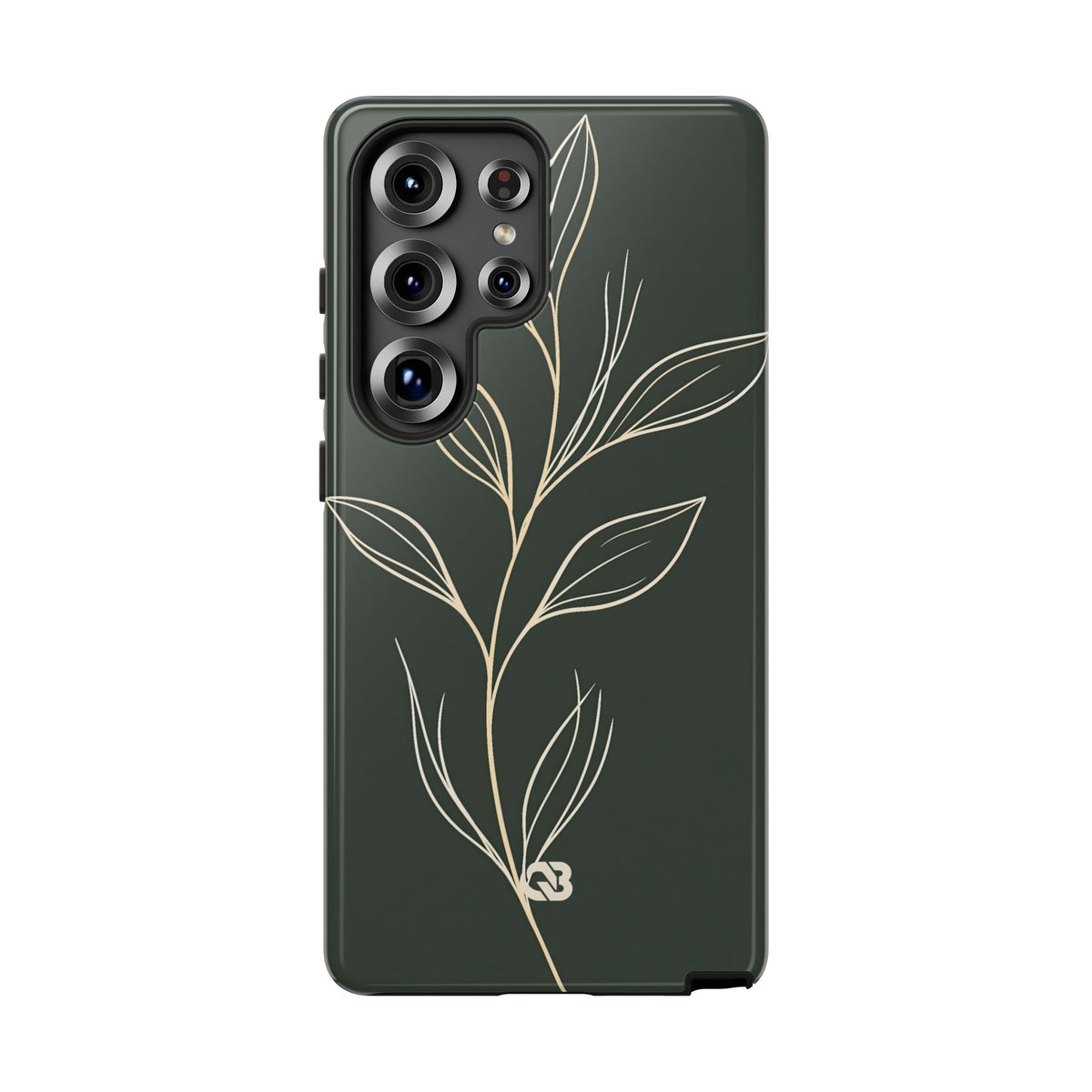 Minimal Botanical Stem · Tough Phone Case for Samsung · Green