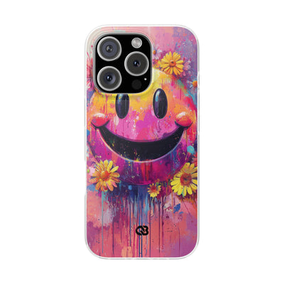 Vivid Grin Graffiti · Soft Phone Case for iPhone