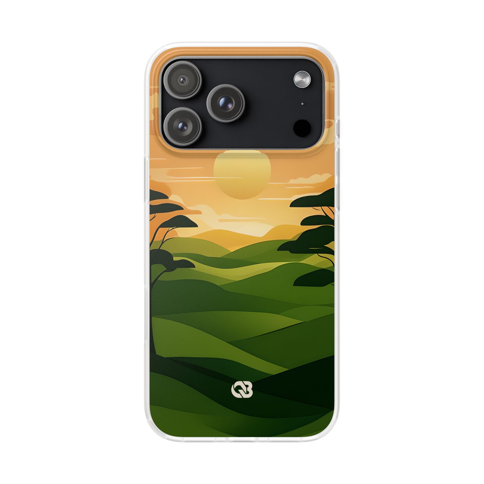 Verdant Horizon Sun · Soft Phone Case for iPhone