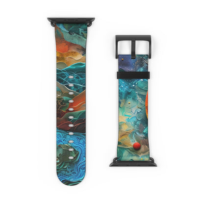 Solar Orbit Orange - Watch Band