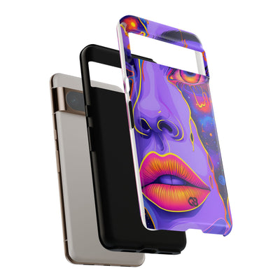 Violet Cosmic Gaze · Tough Phone Case for Google Pixel