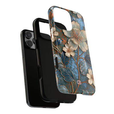 Gilded Blossom Reverie · Tough Phone Case for iPhone · Teal