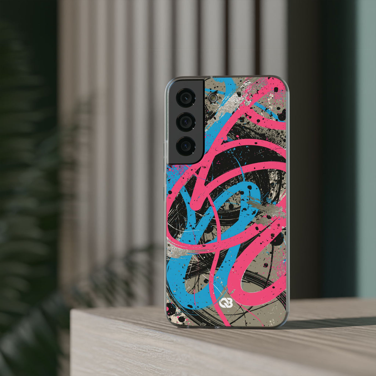 Cyber Splatter Flow · Lite Phone Case for Samsung · Pink