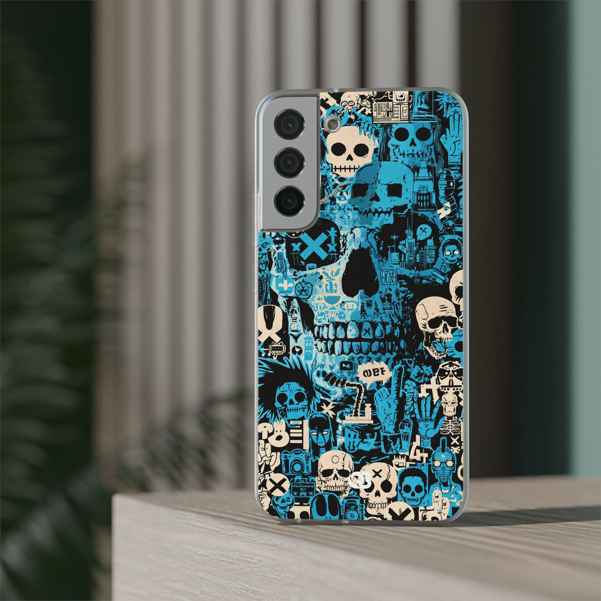 Electric Skull Graffiti · Lite Phone Case for Samsung · Blue
