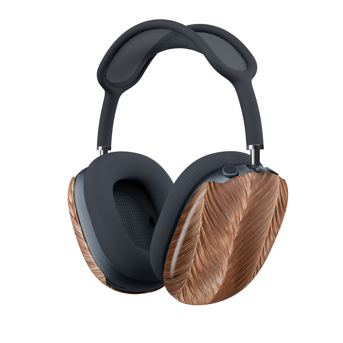 Rose Gold Weave · Hard Case for AirPods Max · Brown
