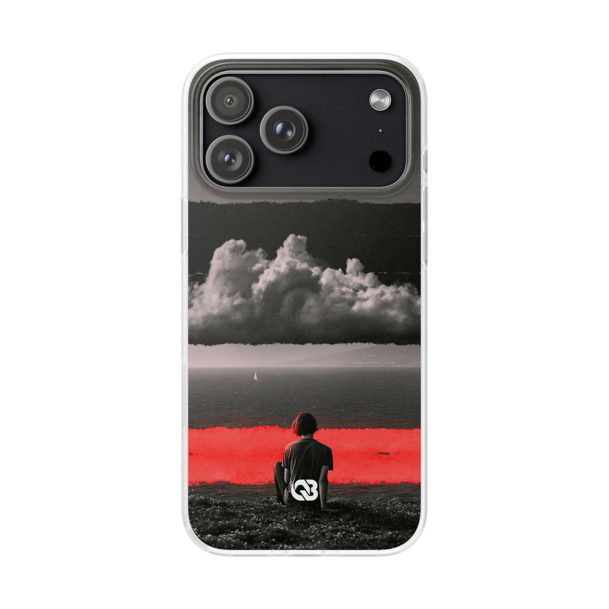 Crimson Horizon · Lite Phone Case for iPhone ·  Black