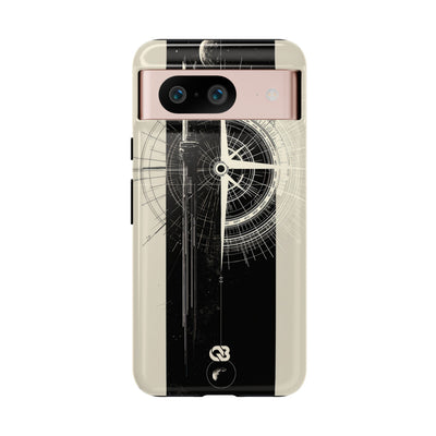 Beige Tough Phone Case for Google Pixel - Zenith Vector Spire