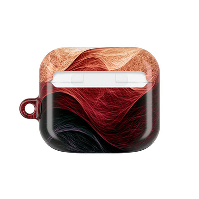 Ember Wave Dispersion · Hard Case for AirPods & AirPods Pro · Red