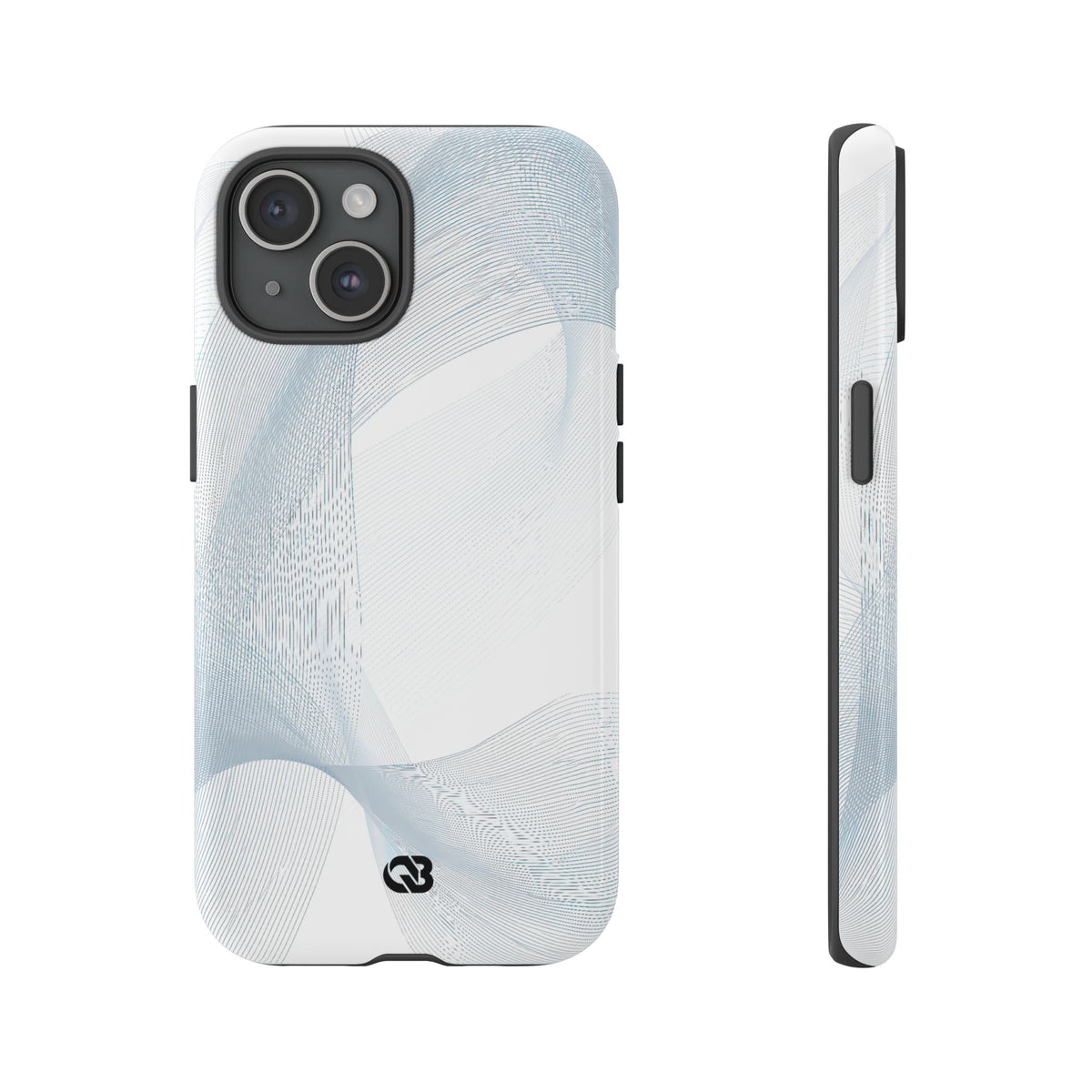 Glacial Contour Waves · Tough Phone Case for iPhone · White