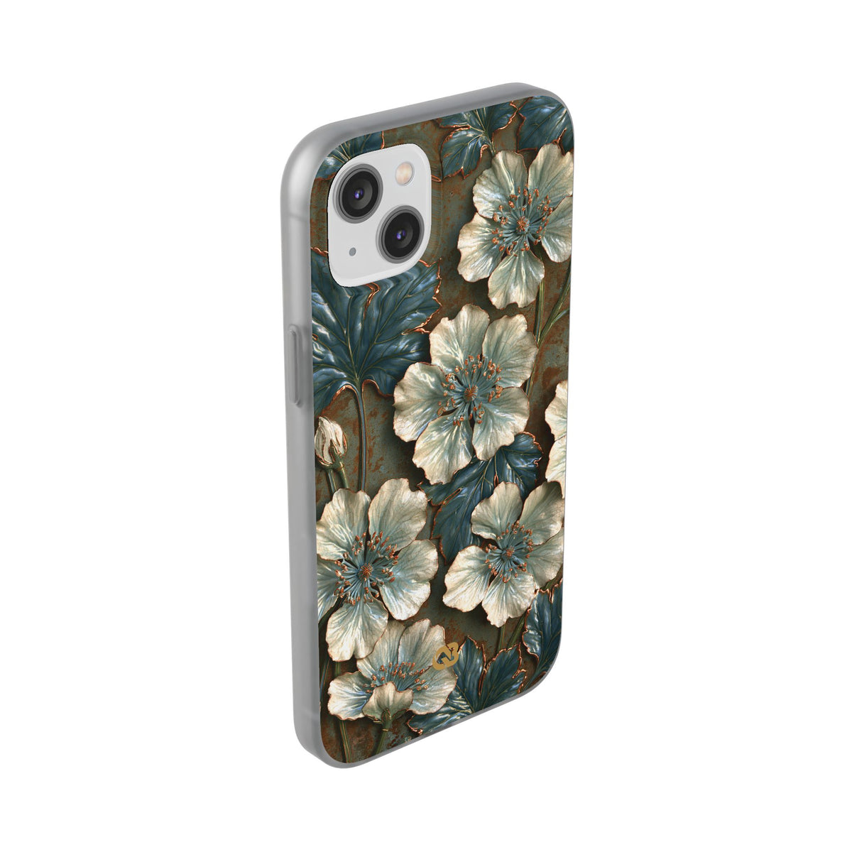 Gilded Blossom Reverie · Lite Phone Case for iPhone ·  Teal
