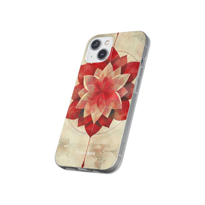 Crimson Bloom iPhone 14 Cover - Blød