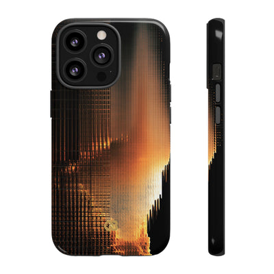 Luminous Grid · Tough Phone Case for iPhone · Black