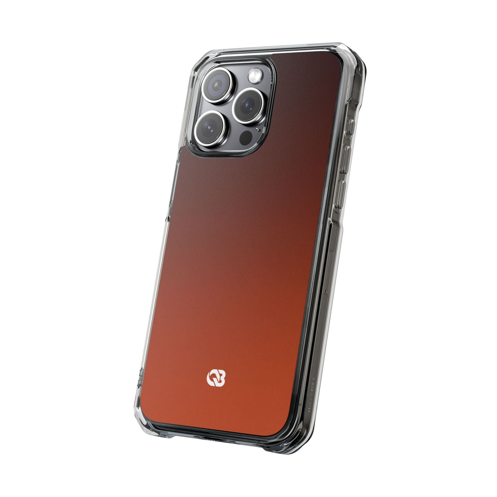 Orange Impact MagSafe Phone Case for iPhone - Obsidian Ember Fade
