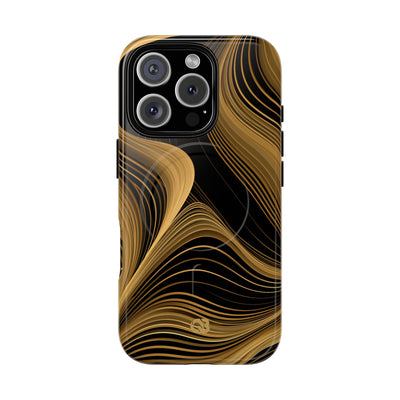Gold Tough 2.0 Magsafe Phone Case for iPhone - Molten Copper Strands