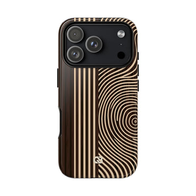 Brown Tough Phone Case for iPhone - Espresso Sand Ridge