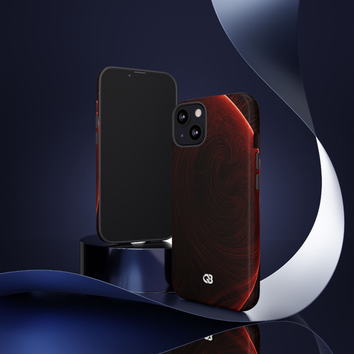 Crimson Solar Horizon · Tough Phone Case for iPhone · Red
