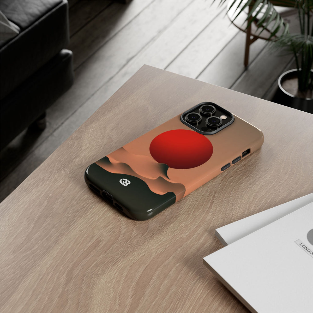 Crimson Sol Ridge · Tough Phone Case for iPhone · Red