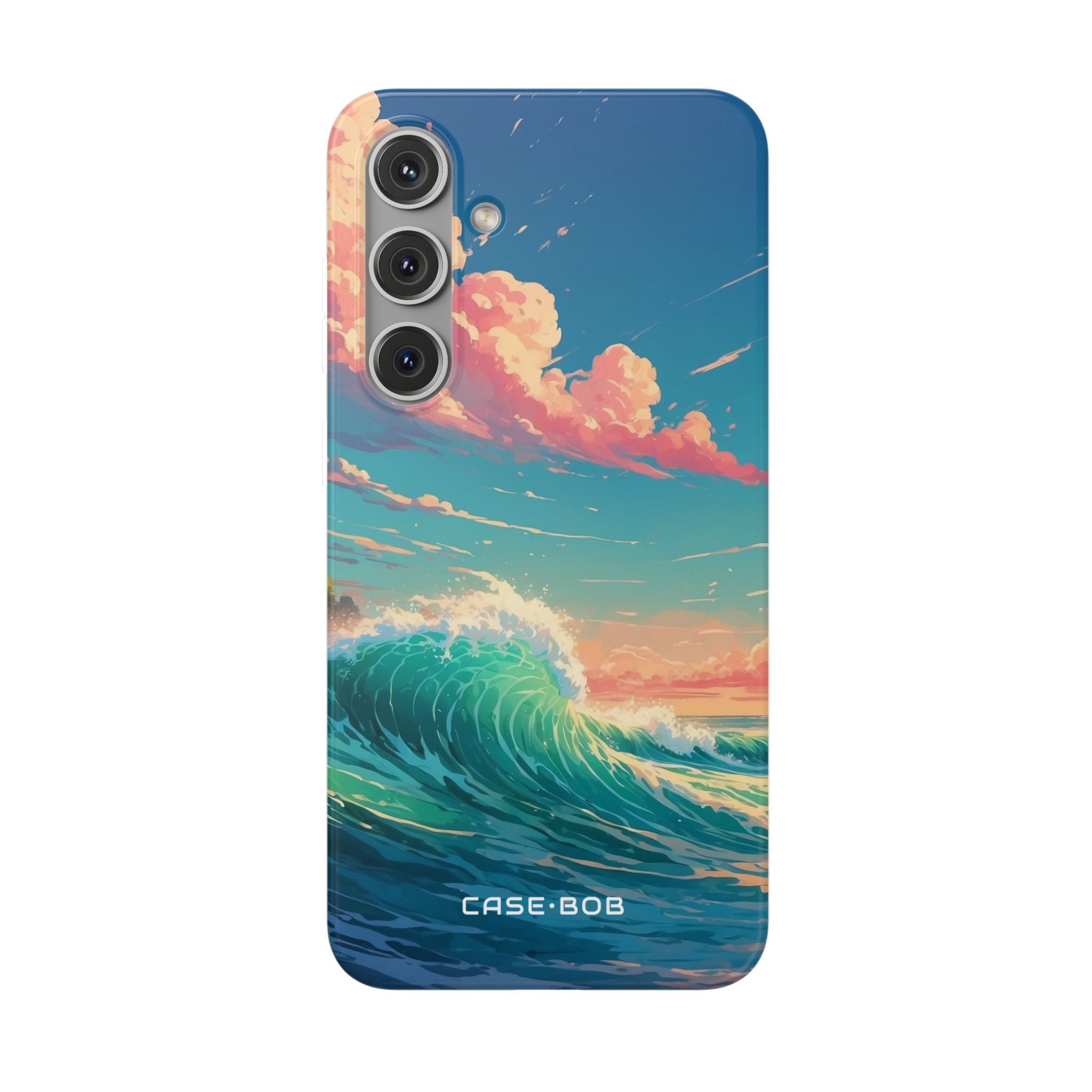 Turquoise Curl Samsung S24 Plus Case - Soft