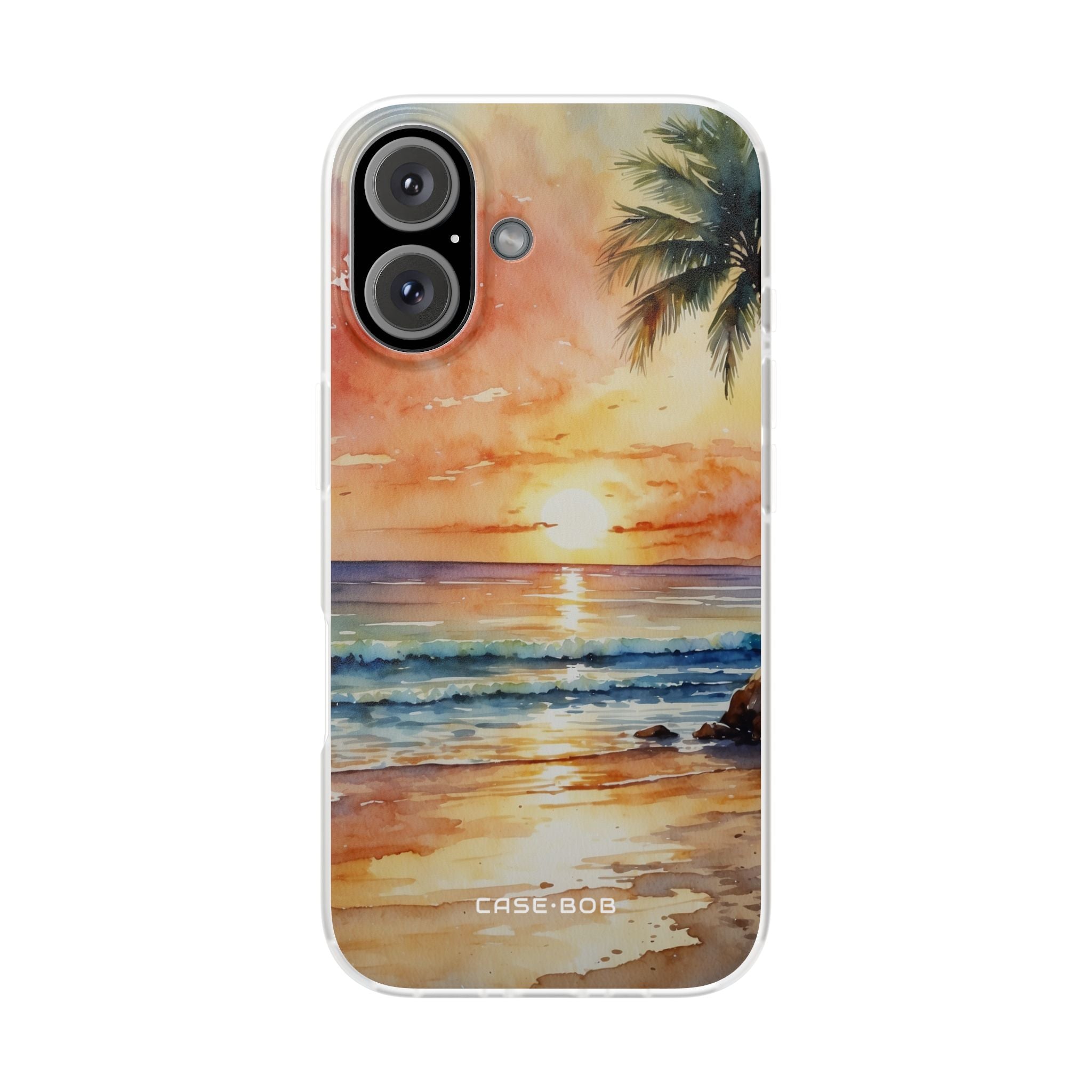 Sunset Palm iPhone 16 Case - Soft