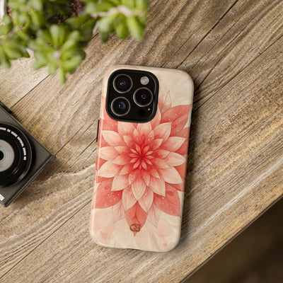 Coral Layered Bloom · Tough Coque de téléphone pour iPhone