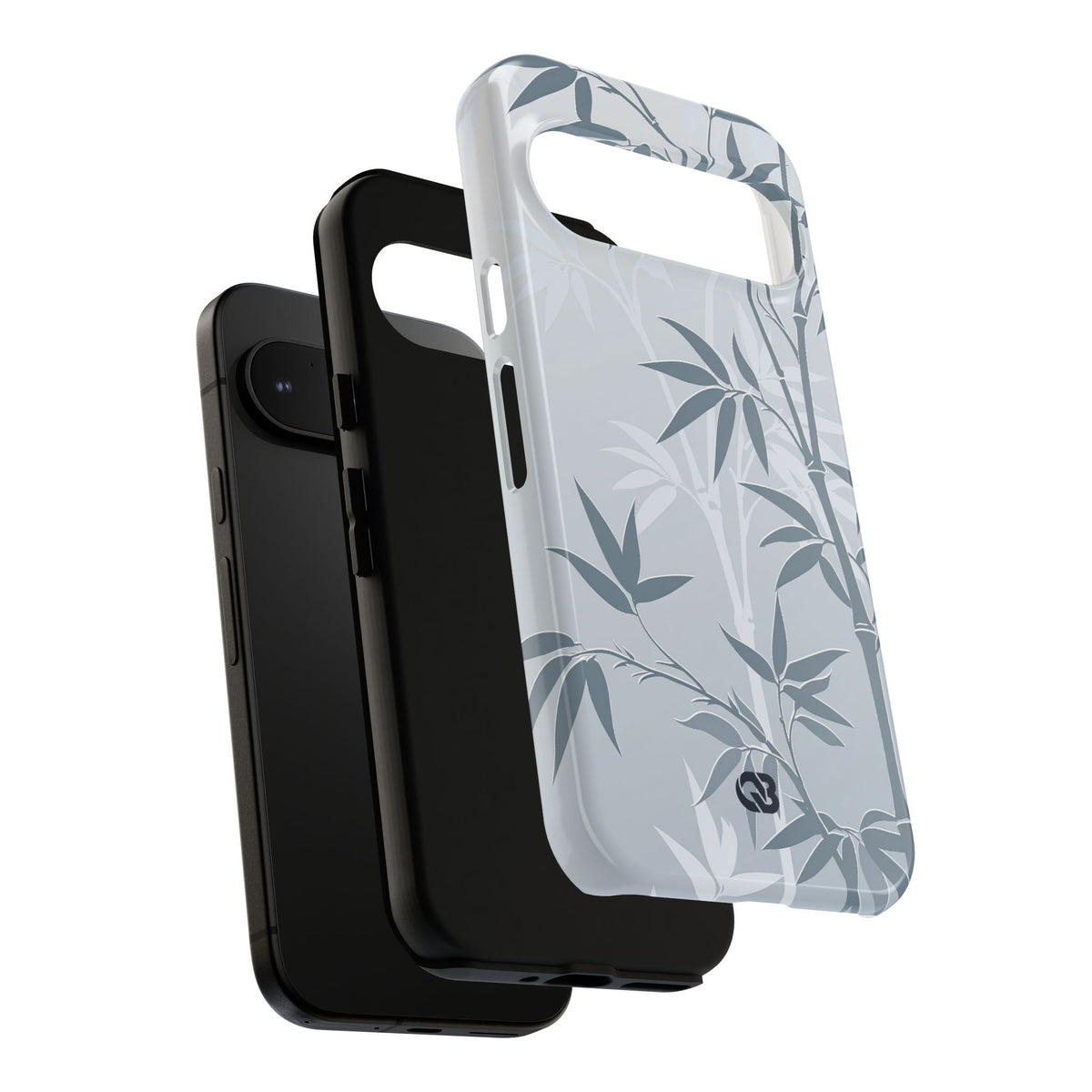 Misty Bamboo Grove · Tough Phone Case for Pixel ·  Blue