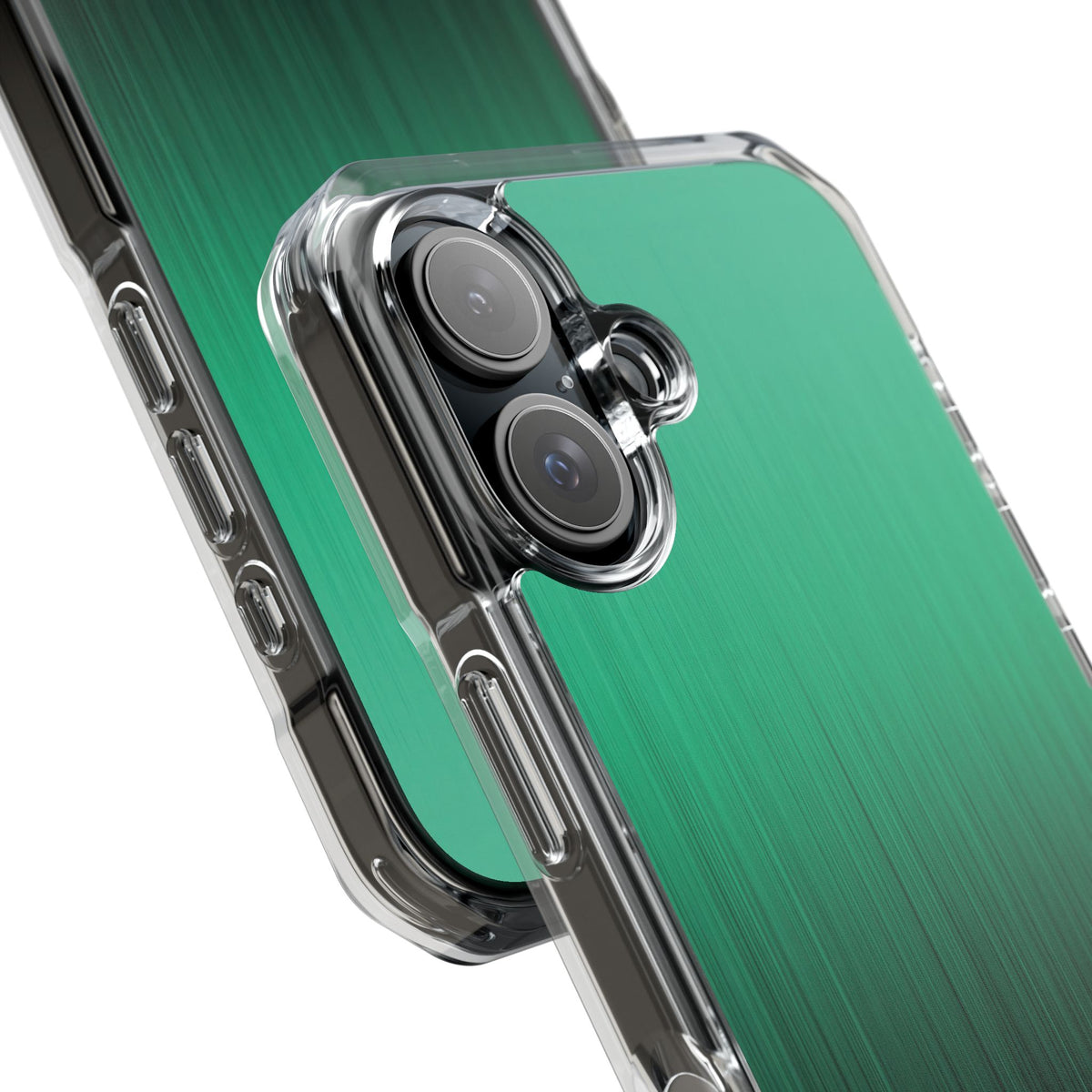 Emerald Cascade · Clear Impact Magnetic Phone Case for iPhone · Green