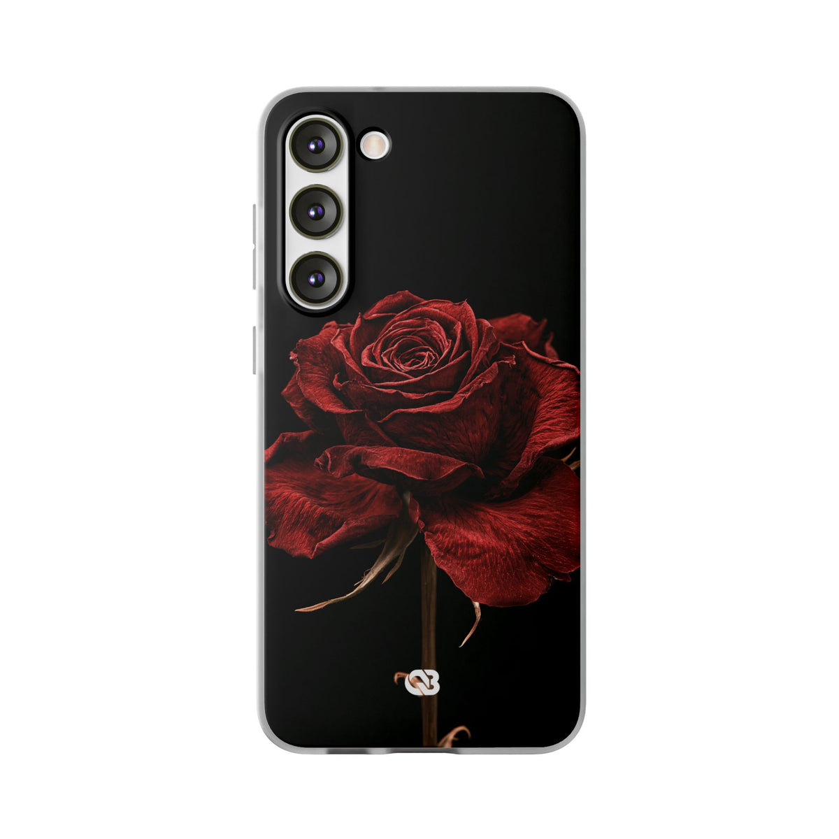 Crimson Noir Rose · Lite Phone Case for Samsung · Black