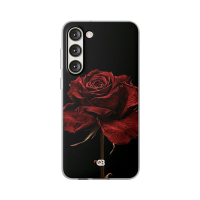 Crimson Noir Rose · Lite Phone Case for Samsung · Black