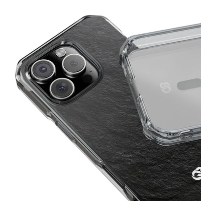 Obsidian Slate · Clear Impact Magnetic Phone Case for iPhone ·  Black