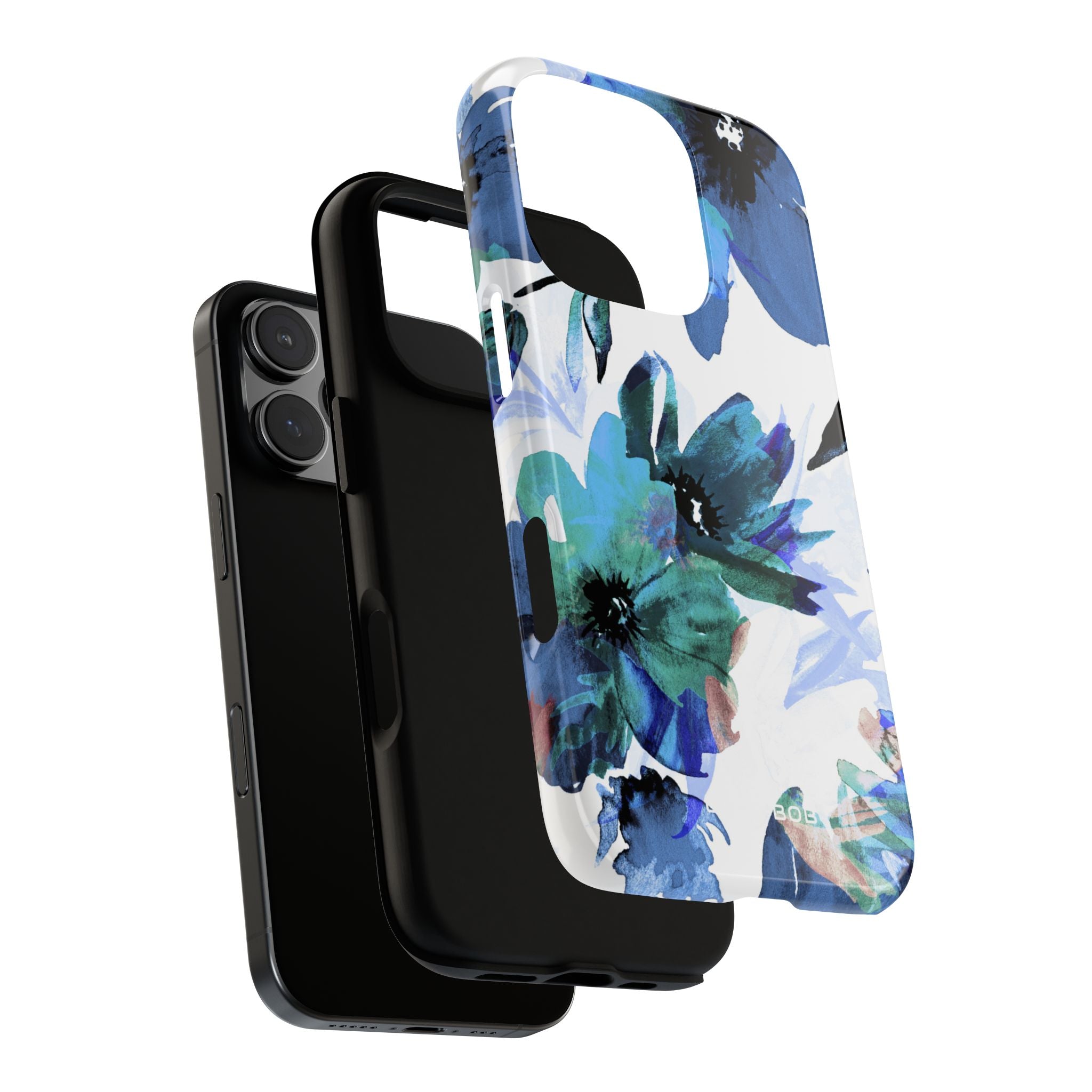 Blue Bloom iPhone 16 Pro Case - Tough