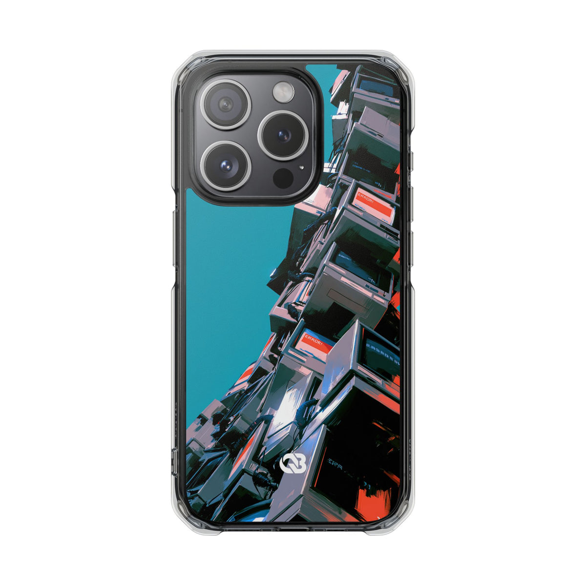 System Error Spire · Clear Impact Magnetic Phone Case for iPhone · Teal