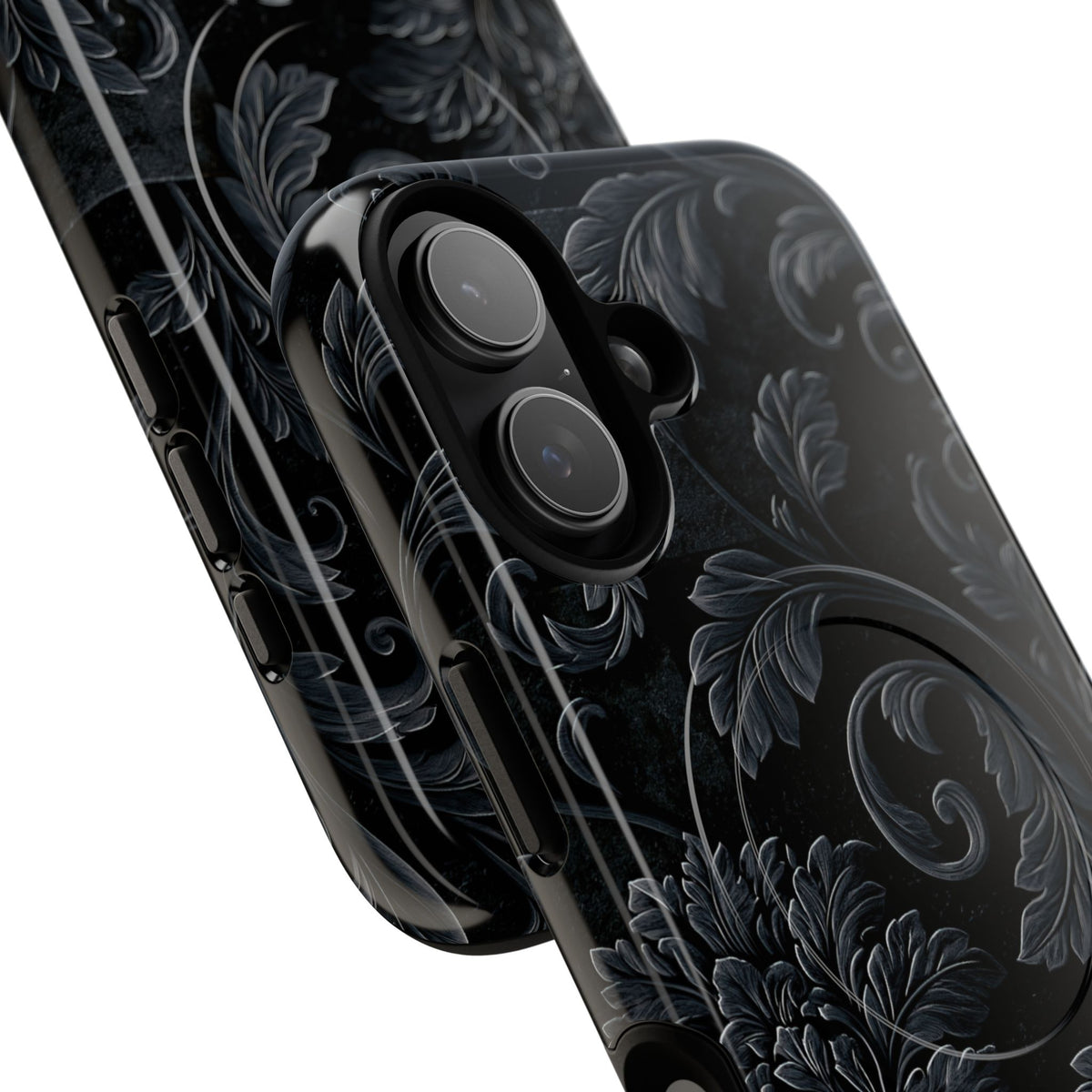 Obsidian Damask · Tough 2.0 Magnetic Phone Case for iPhone · Black