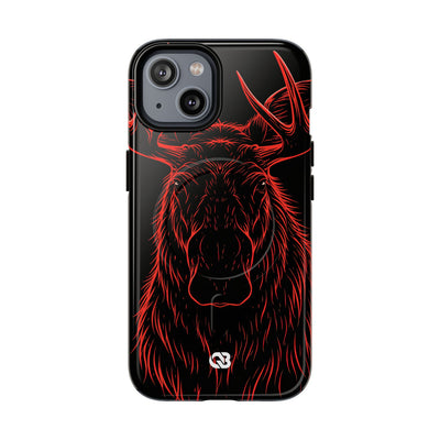 Nordic Moose Contour · Tough 2.0 Magnetic Phone Case for iPhone · Red