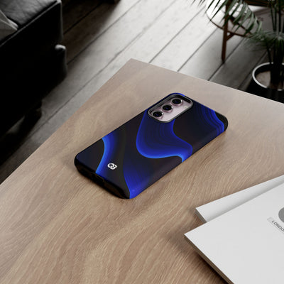 Blue Tough Phone Case for Samsung - Electric Cobalt Flow